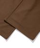 GAKKAI UNIONS One-Pleat Wide Sweatshirt Cargo Pants Brown