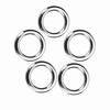 5 Sizes 50Pcs set Stainless Steel Fishing Split Rings Lure Bait Connector Accessory
