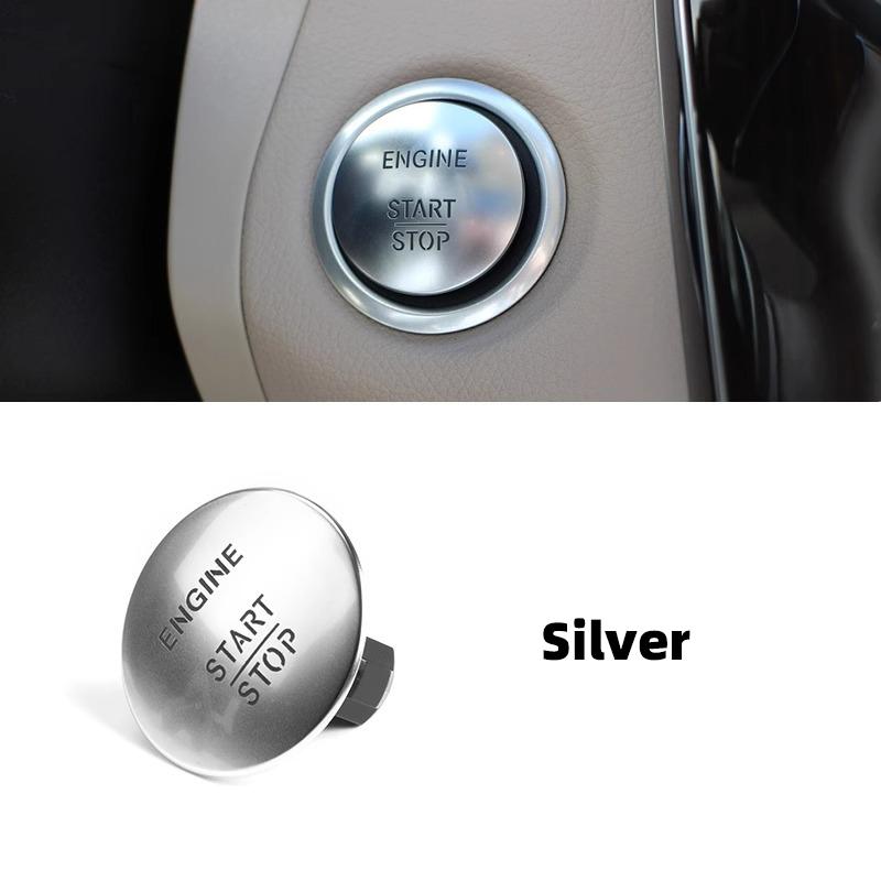 Car Engine Start Stop Push Button Switch Keyless One-Click Start Button For Mercedes BENZ W205 W212 W166 W221 W117 2215450714 серебряный