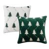 Para cama para sala de estar decoração de natal travesseiro árvore de natal fronha aconchegante noites quadradas capa de almofada