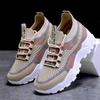 Ladies' Casual Sports Shoes, Oversized Lightweight Soft Soled Sports and Leisure Shoes, Comfortable Non Slip Walking Shoes, Lace Up Running Shoes