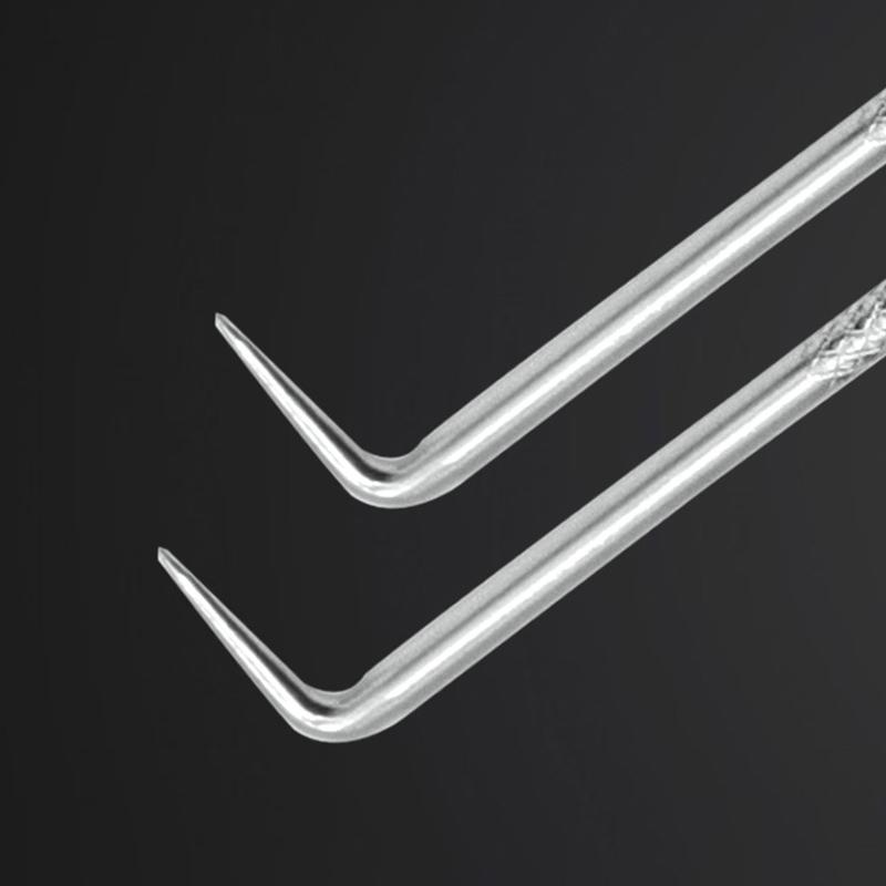 Spesielt demonteringsverktøy for rengjøring av chassiset til Pulsator-vaskemaskinen med rettvinklet krok på Pulsator-hjulet