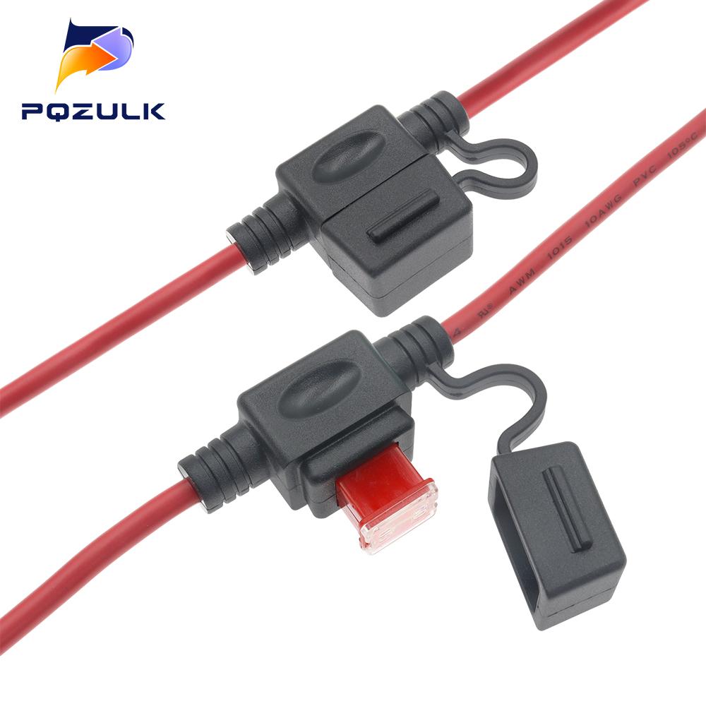 Car Waterproof Square Fuse Holder 32V long Feet Male Fuse 12AWG 10AWG 8AWG Mini Square Fuse Waterproof Fuse Box Fuse Holders1