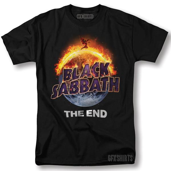 Black Sabbath Ozzy Ozbourne Rockkonsertturné Vintage Grafisk Design T-skjorte