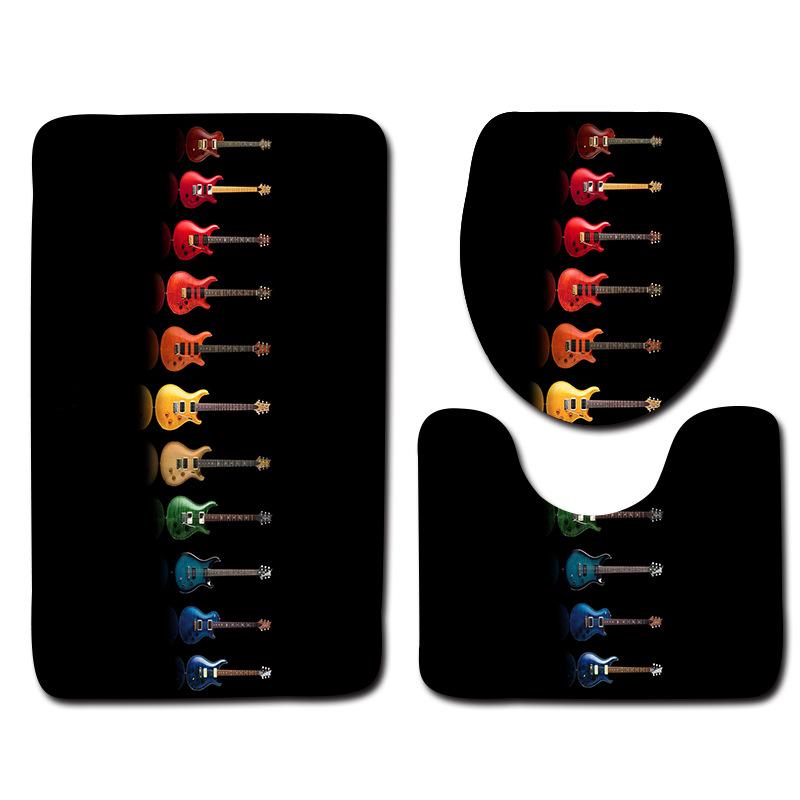 Bathroom Floor Mat Bathroom Mat Toilet Three-Piece Set