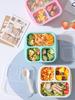 4 Grid Snack Box for Kids and Adults for Home Snack Storage Bottles Crisper Reusable Meal Prep Lunch Box Portable Kitchen Tool