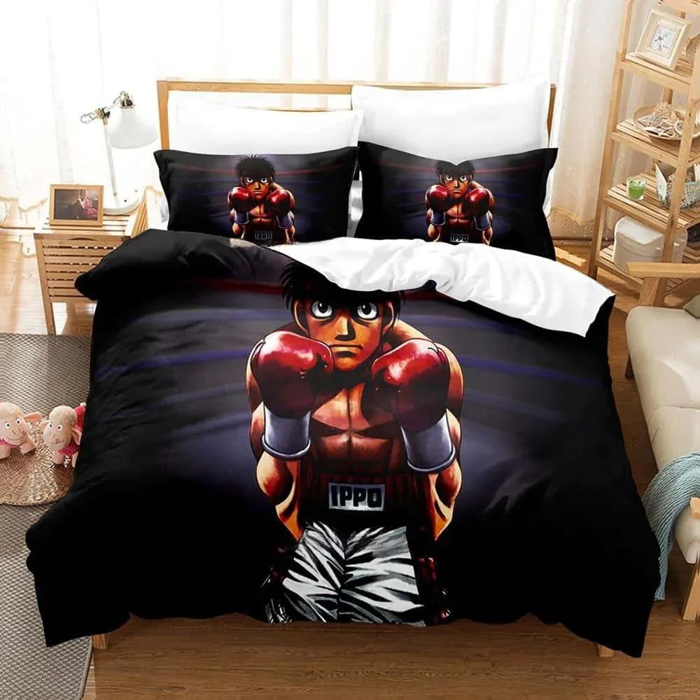 New Anime Hajime No Ippo Bedding Set Duvet Cover Comforter Bed Set Quilt Cover Pillowcase King Queen Twin Size Boys Girls Adult