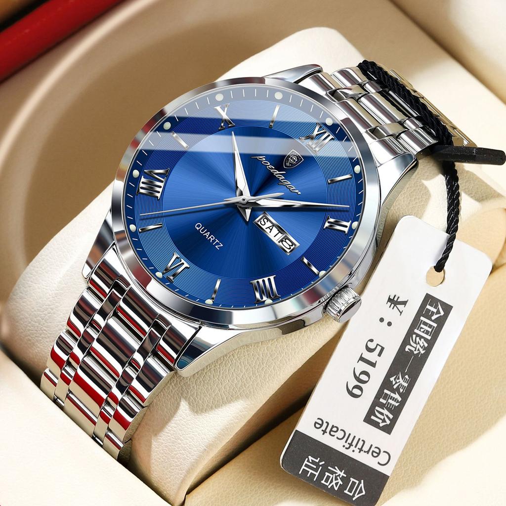 Ultra-Thin Men'S Watch Waterproof Luminous Calendar Watch