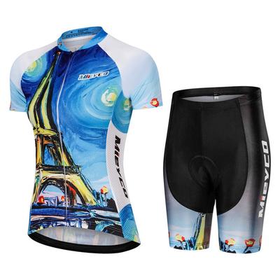 2026 Summer Breathable Cycling Suit Set Women's Short Sleeve Gym Clothing Ciclismo Bicycle Shorts Lightweight Summer Outfit Woman Bodysuit