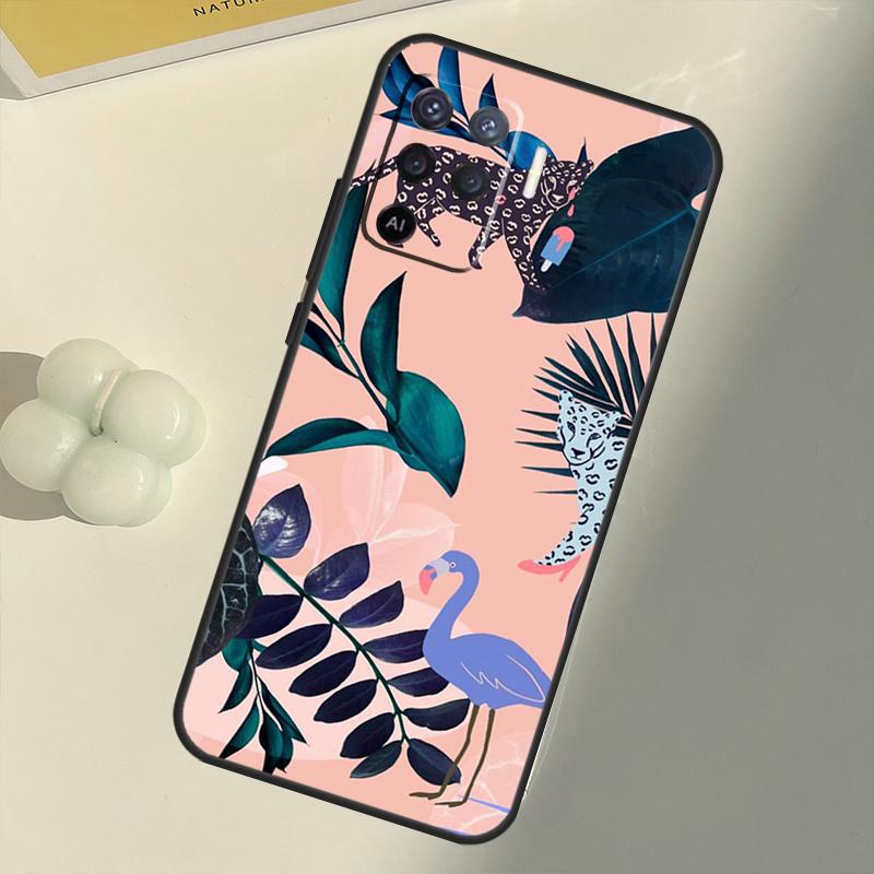 

Чехол с винтажными листьями и цветами для OPPO A74 A94 A54 A1K A15 A16 A52 A72 A83 A91 A93 A53S A5 A9 A31 A53 2020 OPPO A31 2020