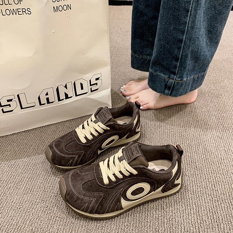 

2025 новая осенне-зимняя немецкая тренировочная обувь женская интернет-знаменитости на высокой подошве повседневная спортивная обувь в стиле ретро на шнуровке обувь Форреста Гампа 40 темно-коричневого