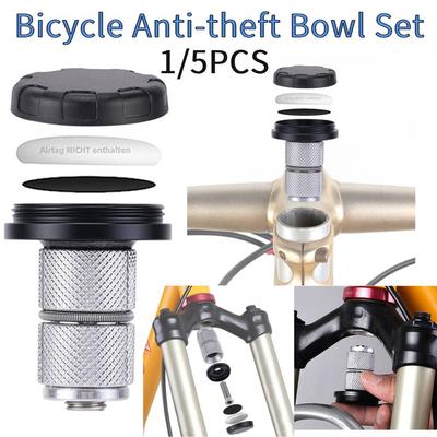 1/5PCS Bicycle Mounts Used On Front Fork Tracker Mount Holder Anti-Theft Protect Bicycle Mount Bike Headset Cap Cover for Airtag