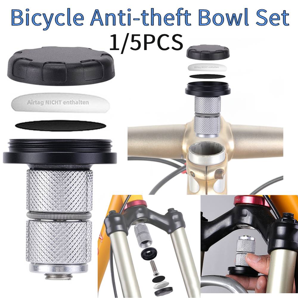 1/5 szt. Uchwyty rowerowe Używane na widelcu przednim Uchwyt lokalizatora Uchwyt Zabezpieczenie antykradzieżowe Uchwyt rowerowy Pokrywa kapsla sterów rowerowych dla Airtag