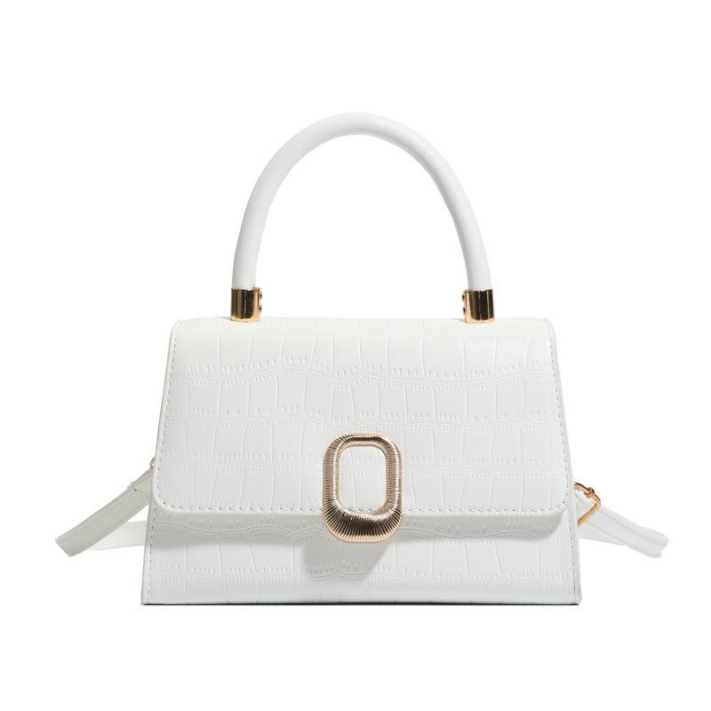 Crocodile Pattern Small Square Bag 2025 New Small Square Bag Xiaoxiangfeng Messenger Handbag Commuter Versatile Shoulder Bag Women