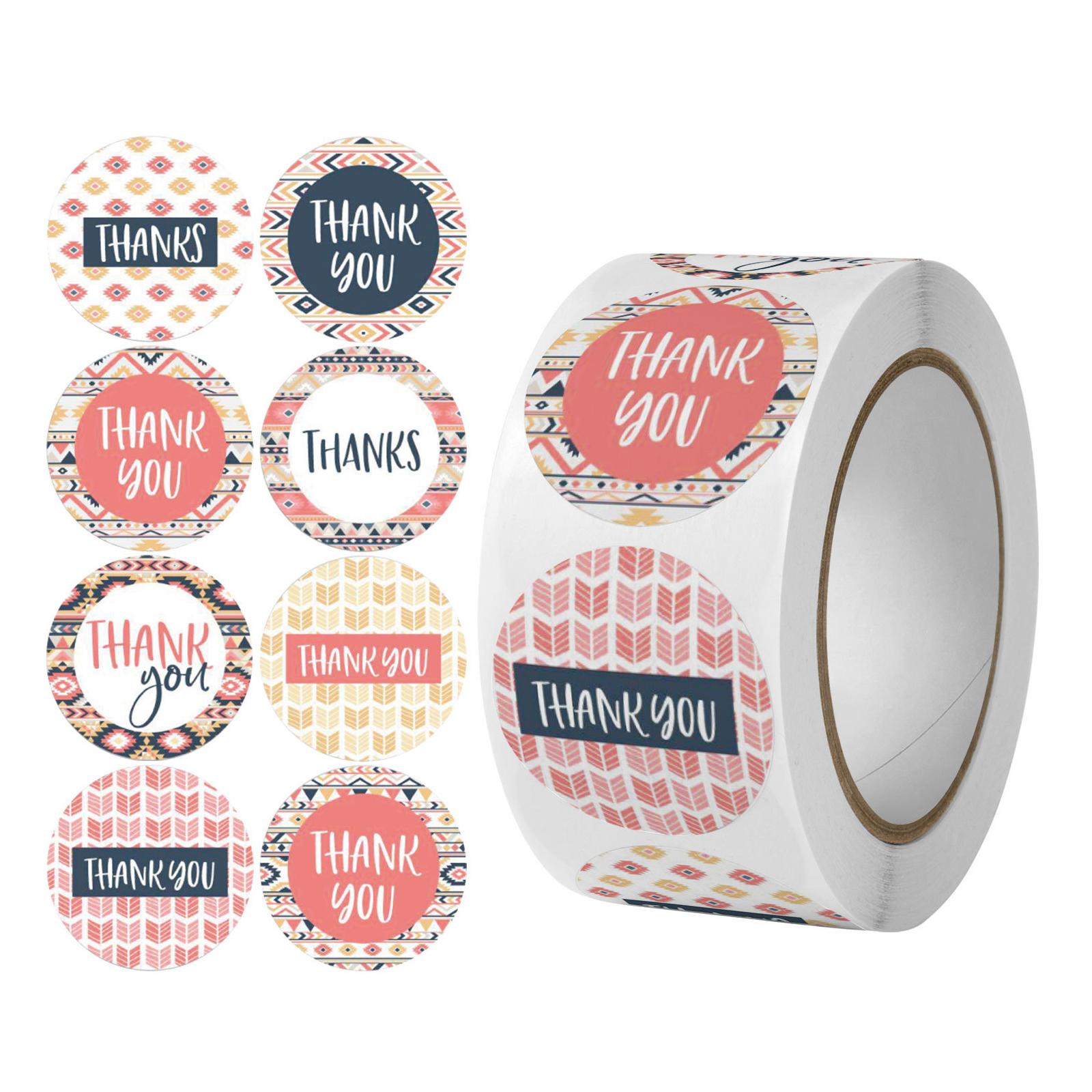 Fashion Grid Thank You Stickers for Giveaways Bridal Showers Dessert Packaging 1