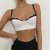 ISN European and American style summer new women's fashion suspender one-word shoulder short navel slim small vest women