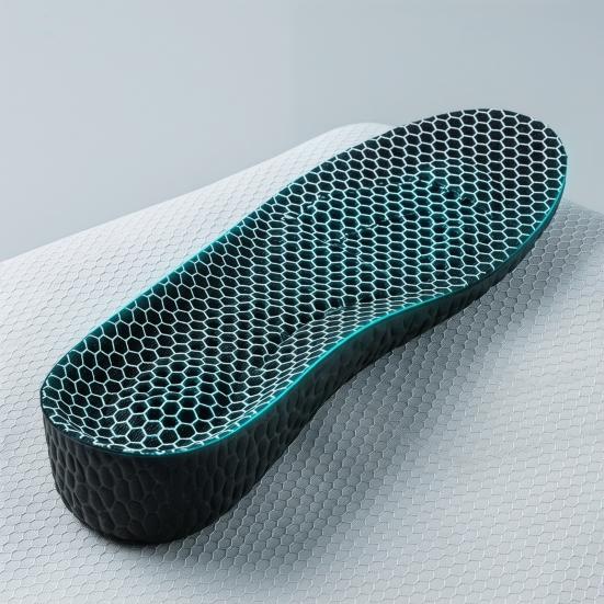 Inner Heightening Insole Cushioned Foam for Men Women Shock Absorption Arch Massage Support for Running Walking Fitness