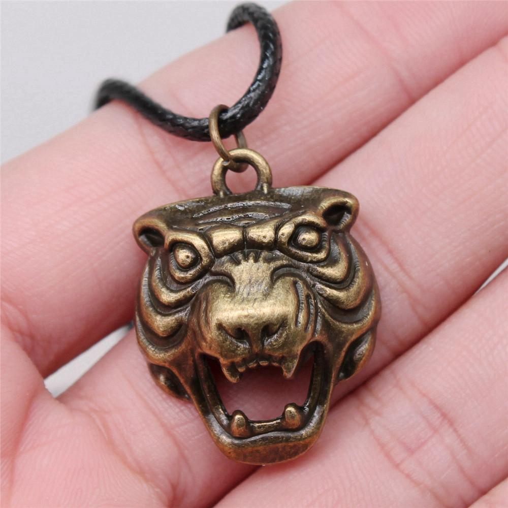 Animal Necklace Leather Chain 45cm Male Jewelry Evening Personalized Decorations