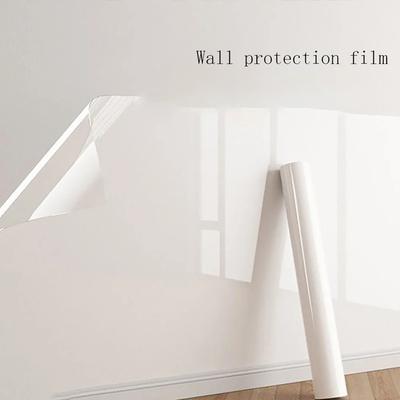 Transparent and Detachable Anti Oil Contact Protective Film Wall Sticker Kitchen Bedroom Wall Electrostatic Wallpaper