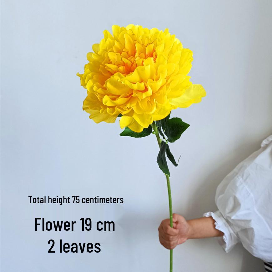 Rich Peony Silk Flower Arrangement for Floor or Tabletop Decoration