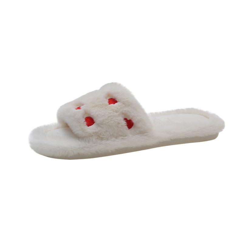 Women Winter Embroidered Slippers Are Warm and Comfortable Indoor Shoes Slippers