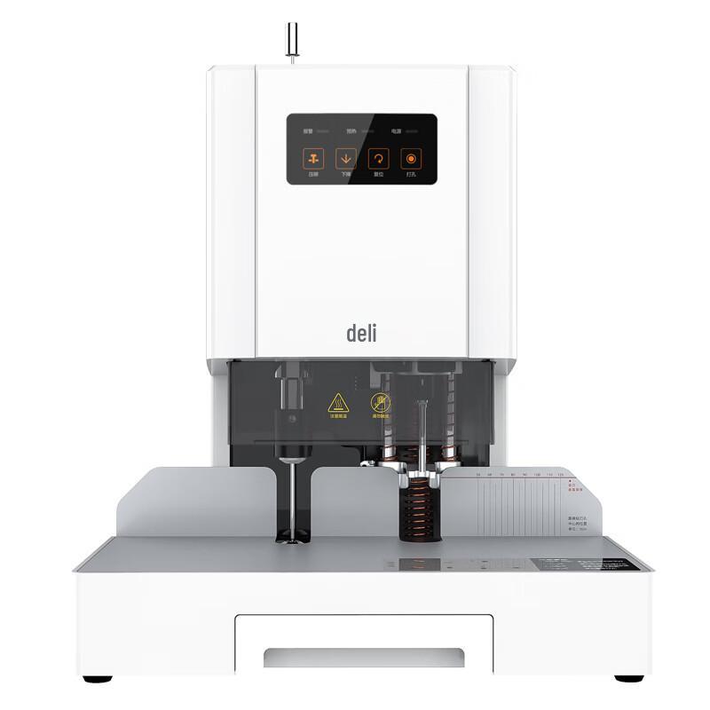 Deli 14601 Automatic Financial Document Binding Machine CN plug (adapter included)