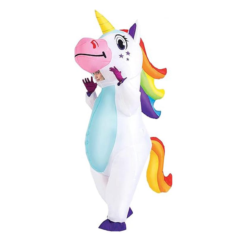 Unicorn Rainbow Inflatable Costume for Christmas & Halloween Parties