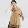 Black Scarf Cashmere Woman Wool Ladies Scarf Warm Checkered Scarf Women'S Winter Scarves Autumn