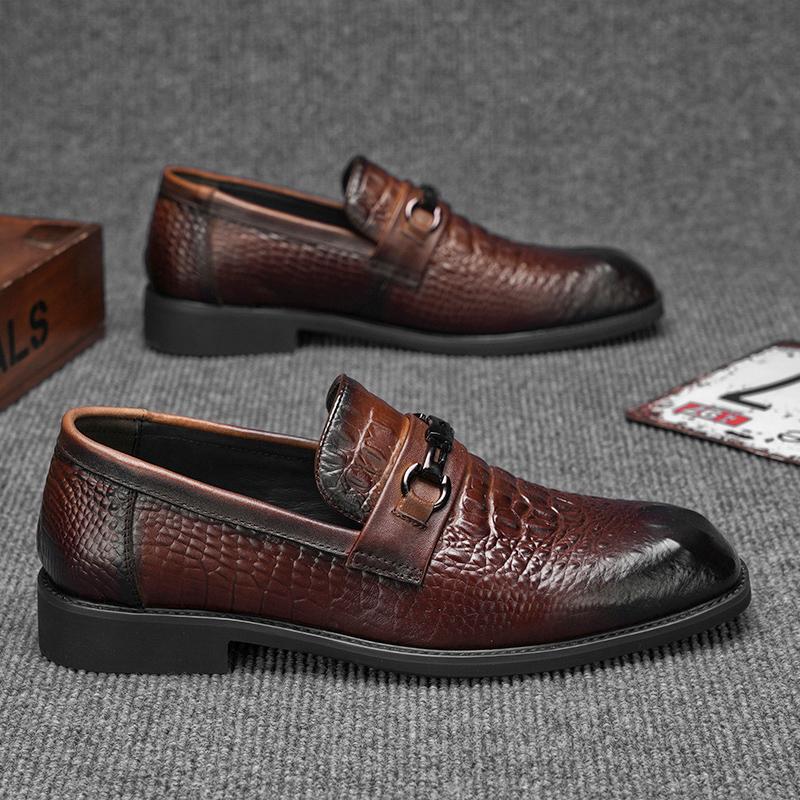 Sneakers Mens Dress Shoes Retro Male Leather Business Male Baroque Shoes Casual Outdoor Mens Oxford Footwear