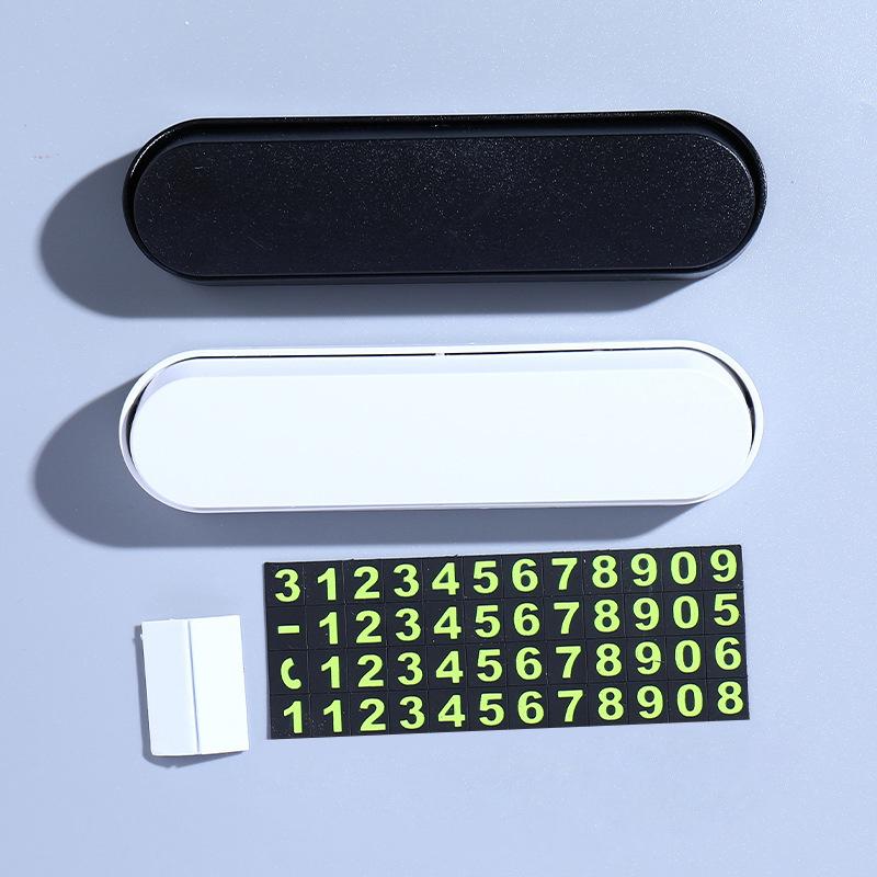 Luminous Car Temporary Parking Card Phone Number Hidden Stop Sign Card