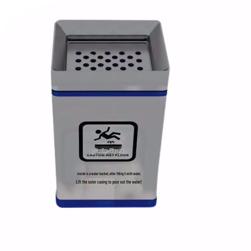 Stainless Steel Dual-Purpose Waste Bin