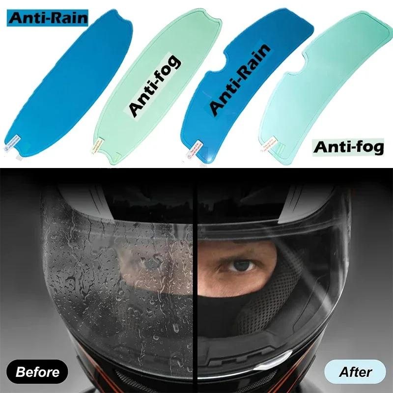 Motorcycle Helmet Anti-Rain And Anti-Fog Film Safety Driving Durable Nano Coating Clear Sticker Motorbike Accessory