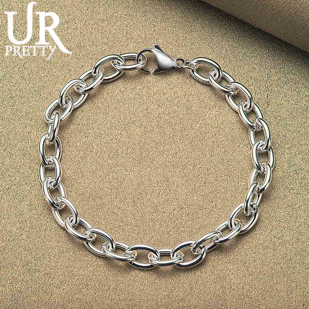 925 Sterling Silver Roman Numeral 0-shaped Bracelet Fashionable Wedding Jewelry