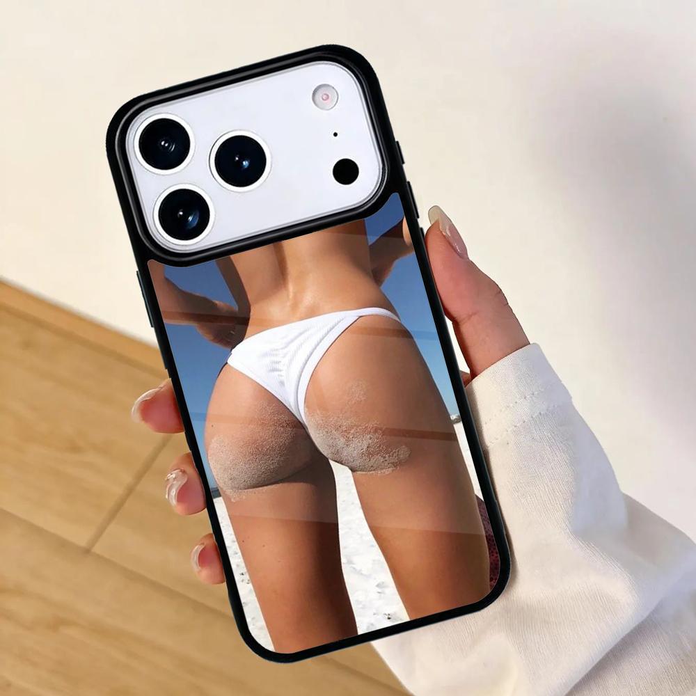 Beach Booty Bikini Girl Mobile Phone Case for IPhone 17 AIR 16pro Max 15 14 13 12 11 Bumper Cover