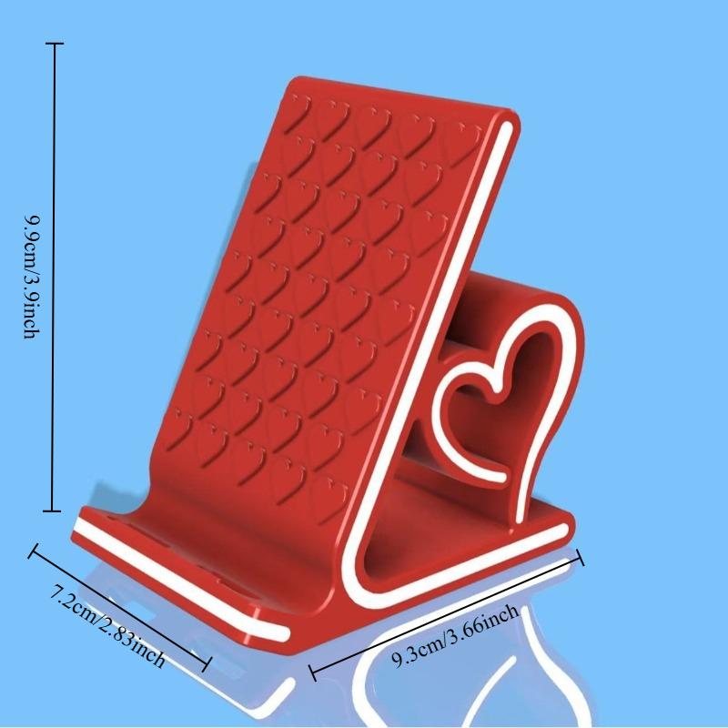 

1pc Creative Love Phone Stand Beautiful Design Home Decoration Desktop Ornaments Lover Gifts Stable Anti Slip Universal красный