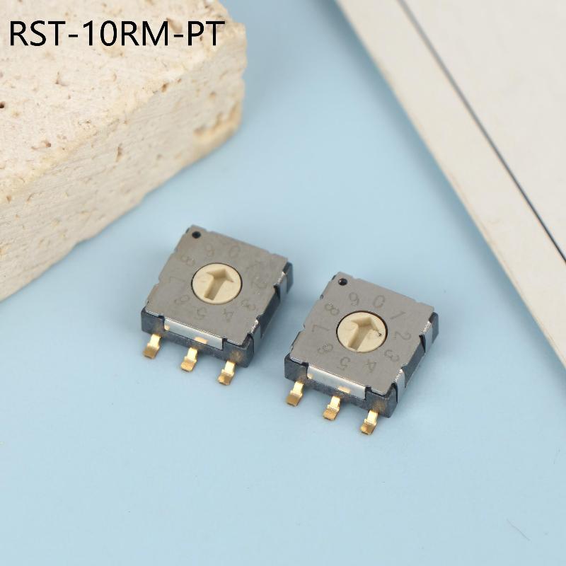 2Pcs Mini Encoder Rotary Encoder Switch Bcd8421 Multi Gear Band Knob Switch Smd Band Switch