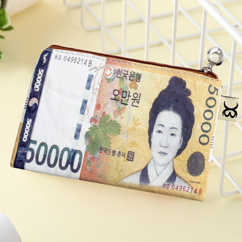 Канвасовый кошелек для монет и держатель для карт: Мешок для хранения красных конвертов и кабелей данных - Креативная идея для подарка