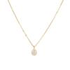 S925 Sterling Silver Teardrop Diamond Pendant Necklace - Elegant, Versatile, High-End Clavicle Chain for Women