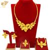 2026 Dubai Set Collana Bracciale Orecchini Placcati Oro 24k Gioielli Nuziali Mediorientali Africani