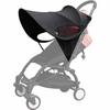 Stroller Sun Shade Black Universal Awning Sun Visor Canopy Cover Baby Windproof Umbrella Sunscreen Cover Stroller Accessories