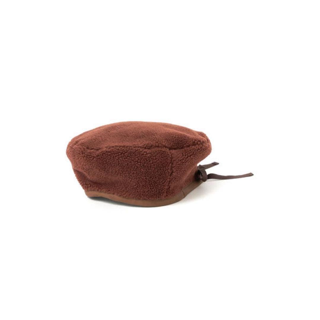 Used BEAMS BOY Special Order DECHO Beret Boa Brown