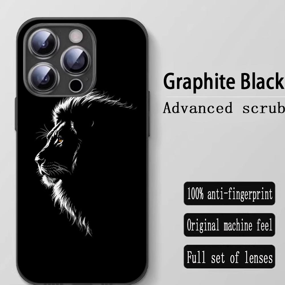 

Super cool king lion Phone Case For iPhone 16 15 14 13 12 11 X XR XS 8 Plus Mini Pro Max Soft black Shockproof Cover iPhone 16 Pro