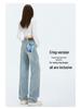 Herbst 2025 Damen Strass Skinny Jeans - Hotfix Design, Gerades Bein, Nische Weitbeinige Passform