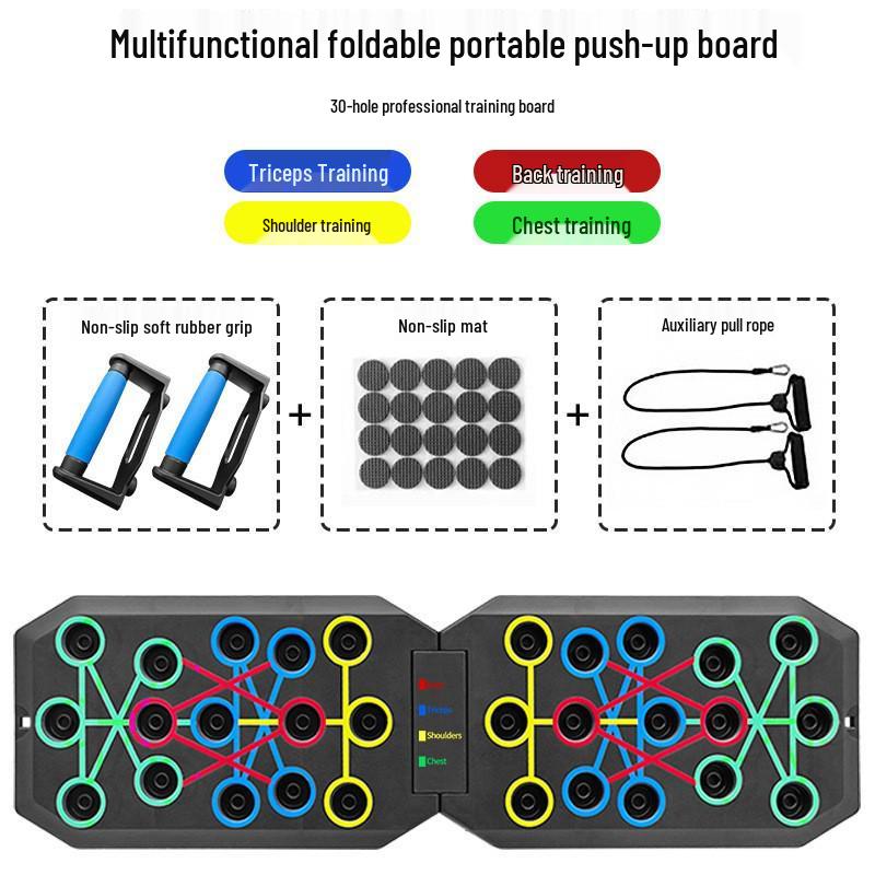 Multifunctional Push-Up Board: Foldable Chest & Ab Trainer for Men and Women