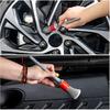 Detailing Brush Set - 5 Different Sizes Premium Natural Boar Hair Mixed Fiber Plastic Handle Automotive Detail Brushes for Cleaning Wheels, Engine,