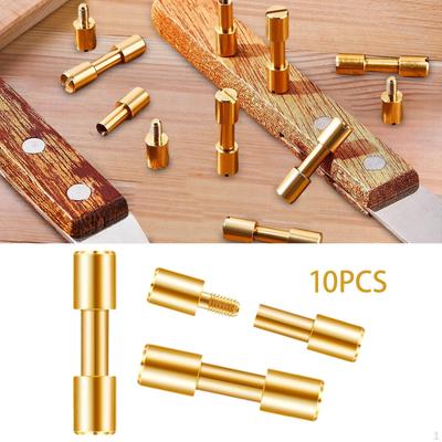 10 Brass Angle , Accessories for Knife Making Attaching Easy Assembly, Locking Rivets,