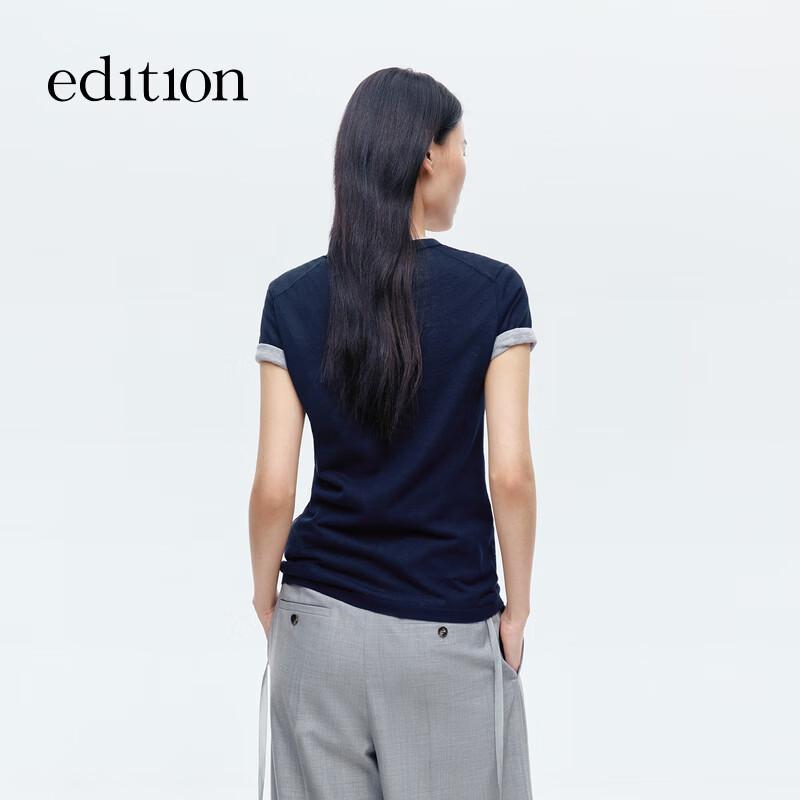 Women's Two-Piece Knit Short-Sleeve Top