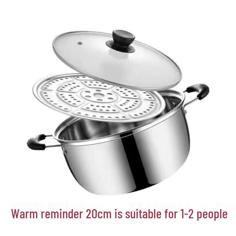 Wutuo 20CM Multi-Purpose Steamer & Soup Pot Set