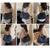 Retro old denim armpit bag women's shoulder messenger bag