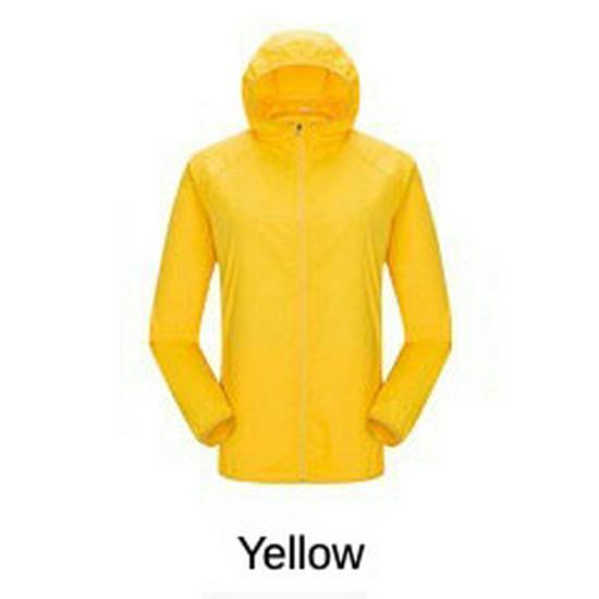 Unisex Lightweight Waterproof Windbreaker: Quick-Drying, UV-Protection for Spring/Autumn Cycling XXL